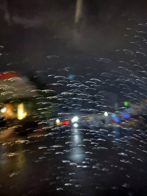After the rain - night drive Addis Abeba